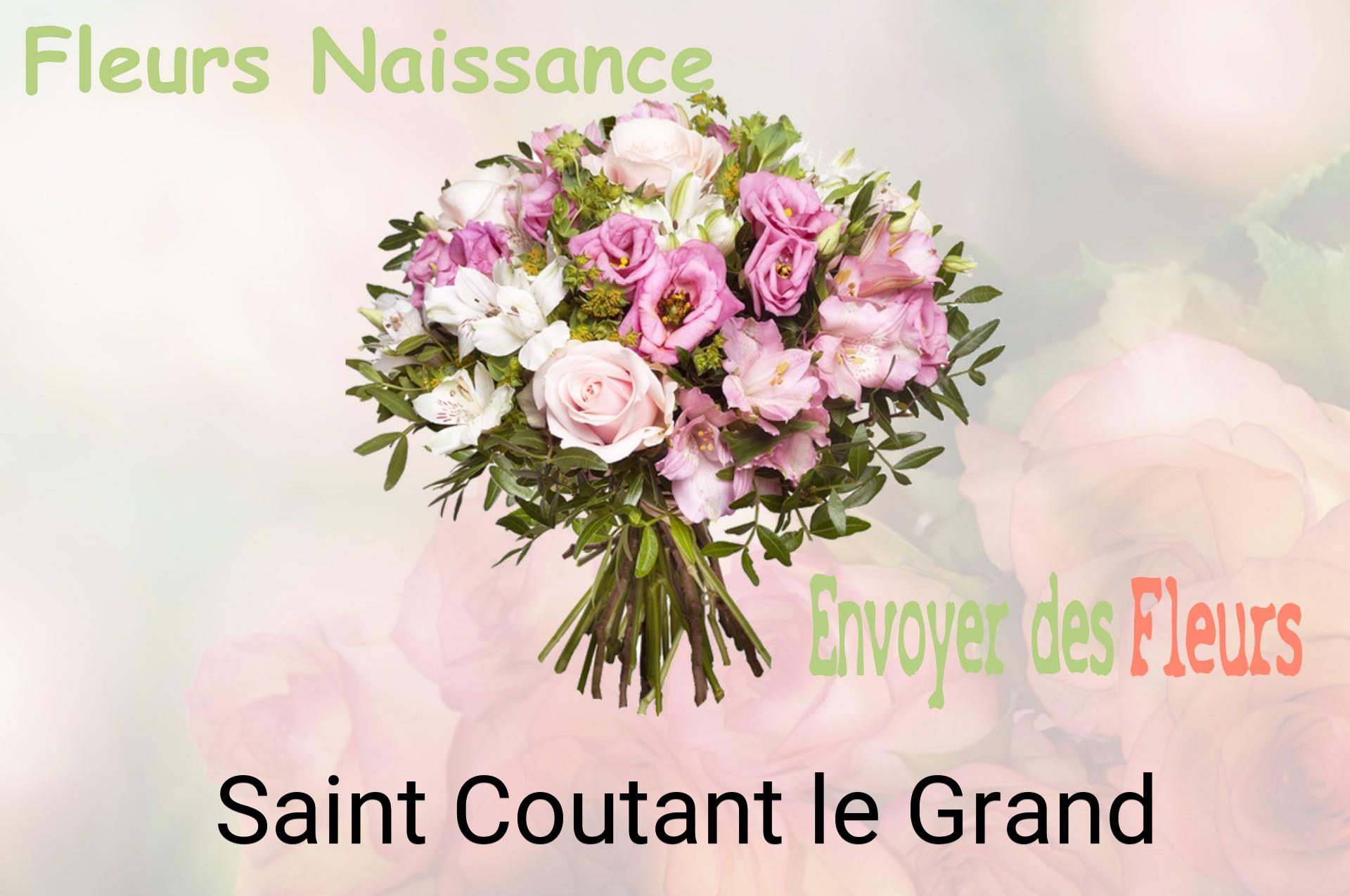 Bouquet de fleurs de naissance livré à Saint-Coutant-le-Grand